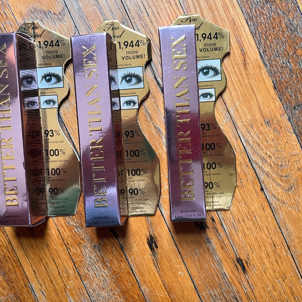Too Faced Better Than Sex Mascara - lot of 3